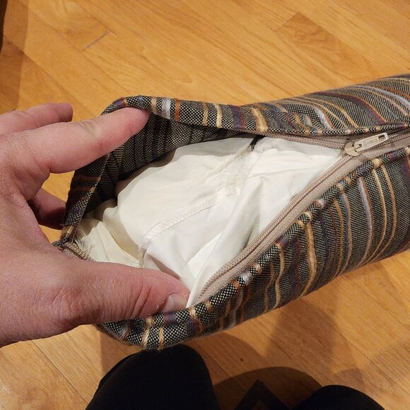 Bassett Single Colorful Striped Couch/Chair Accent Pillow - Picture 9 of 9